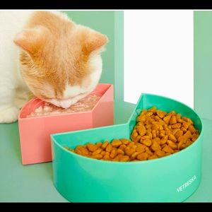 Colorful Vetreska Cat Bowl